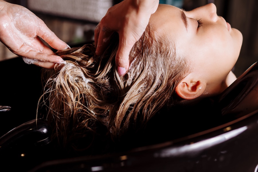 Washing hair