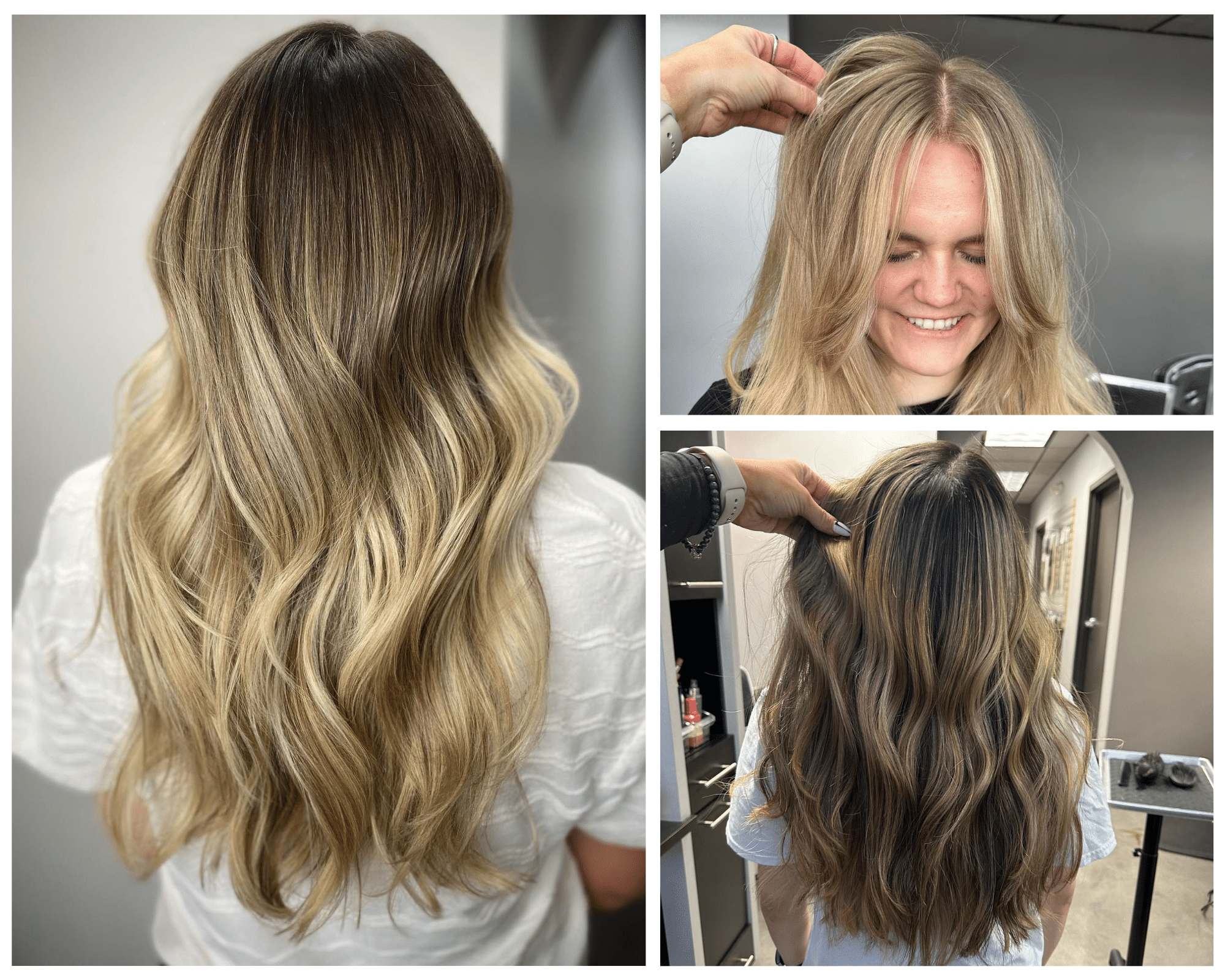 highlights and balayage hair