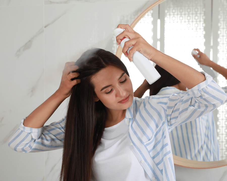 dry shampoo hacks